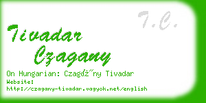 tivadar czagany business card